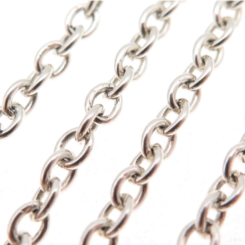 Nicky Butler Sterling Silver 925 Oval Link Chain Designer Signed NB Necklace 20" - Picture 4 of 7